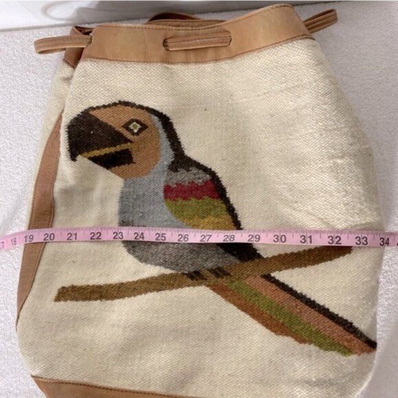 Vintage Boho Bird Hobo Bag Backpack Shoulder Bag - Picture 15 of 16